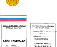 Złoty, Srebrny i Brązowy Medal za zasługi dla LOK